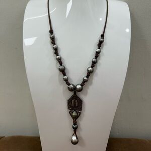Wendy Mignot Tahitian Pearl and Charm Necklace